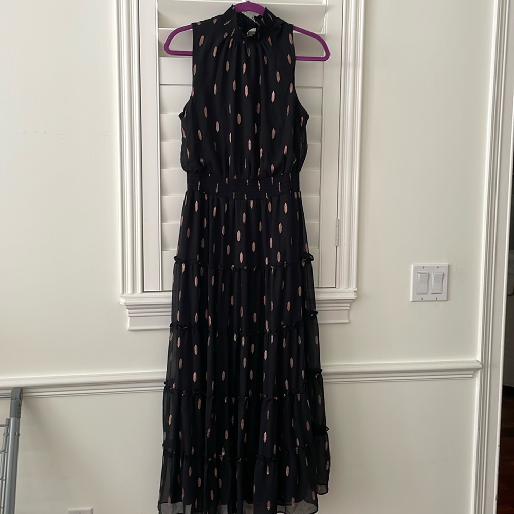 New MSK dress, black with rose gold detail.